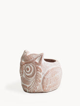 Load image into Gallery viewer, Terracotta Pot - Horned Owl