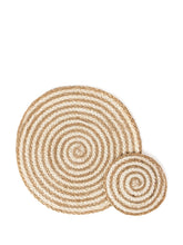 Load image into Gallery viewer, Kata Spiral Placemat - Natural (Set of 4)