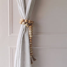 Load image into Gallery viewer, Farmhouse Wooden Beads With Jute Tassels