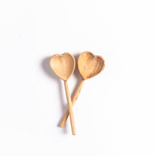 Load image into Gallery viewer, Heart Teaspoons - set of 2