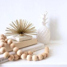 Load image into Gallery viewer, Farmhouse Wooden Beads With Jute Tassels