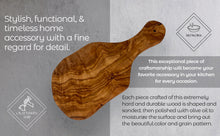 Load image into Gallery viewer, Original Olive Wood Cutting Board with Handle