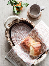 Load image into Gallery viewer, Bread Warmer & Basket Gift Set with Tea Towel - Flower