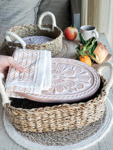 Load image into Gallery viewer, Bread Warmer & Basket Gift Set with Tea Towel - Flower