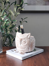 Load image into Gallery viewer, Terracotta Pot - Horned Owl