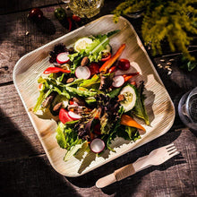 Load image into Gallery viewer, Palm Leaf Square Plates 9" Inch (Set of 100/50/25)