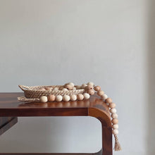 Load image into Gallery viewer, Farmhouse Wooden Beads With Jute Tassels