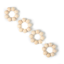 Load image into Gallery viewer, Wooden Spheres Napkin Ring - set of 4
