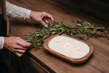Load image into Gallery viewer, 3-Wick Dough Bowl Soy Candle - Harvest
