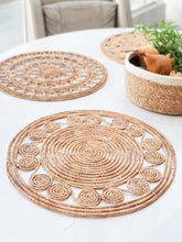 Load image into Gallery viewer, Bayu Woven Palm Fiber Placemat - Natural (Set of 2)
