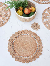 Load image into Gallery viewer, Jute Flower Placemat (Set of 2)
