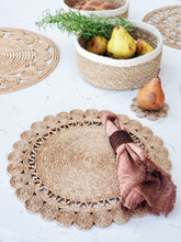Load image into Gallery viewer, Jute Flower Placemat (Set of 2)
