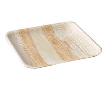 Load image into Gallery viewer, Palm Leaf Square Plates 9&quot; Inch (Set of 100/50/25)
